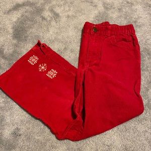 Red Snowflake Pants